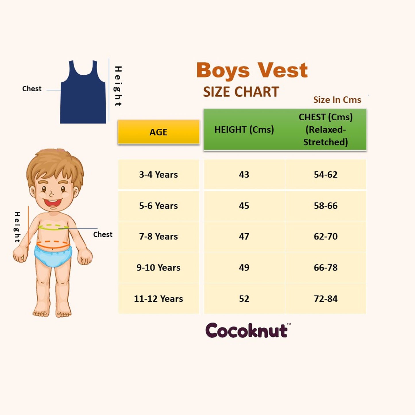 Comfy Plain Boys Vest (Pack of 2)