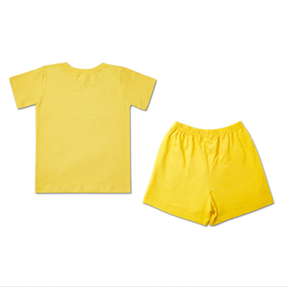 Sunset Yellow Boys T-shirt and Shorts set