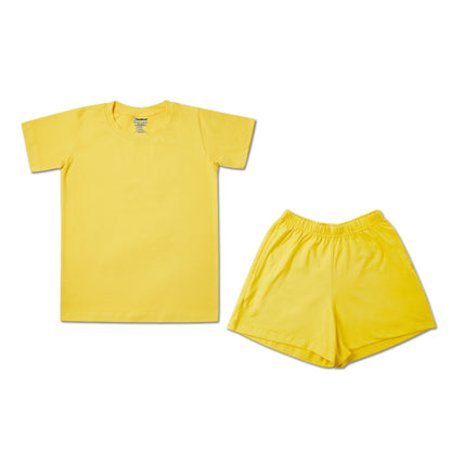  Yummy Yellow Girls T-shirt and Shorts set 