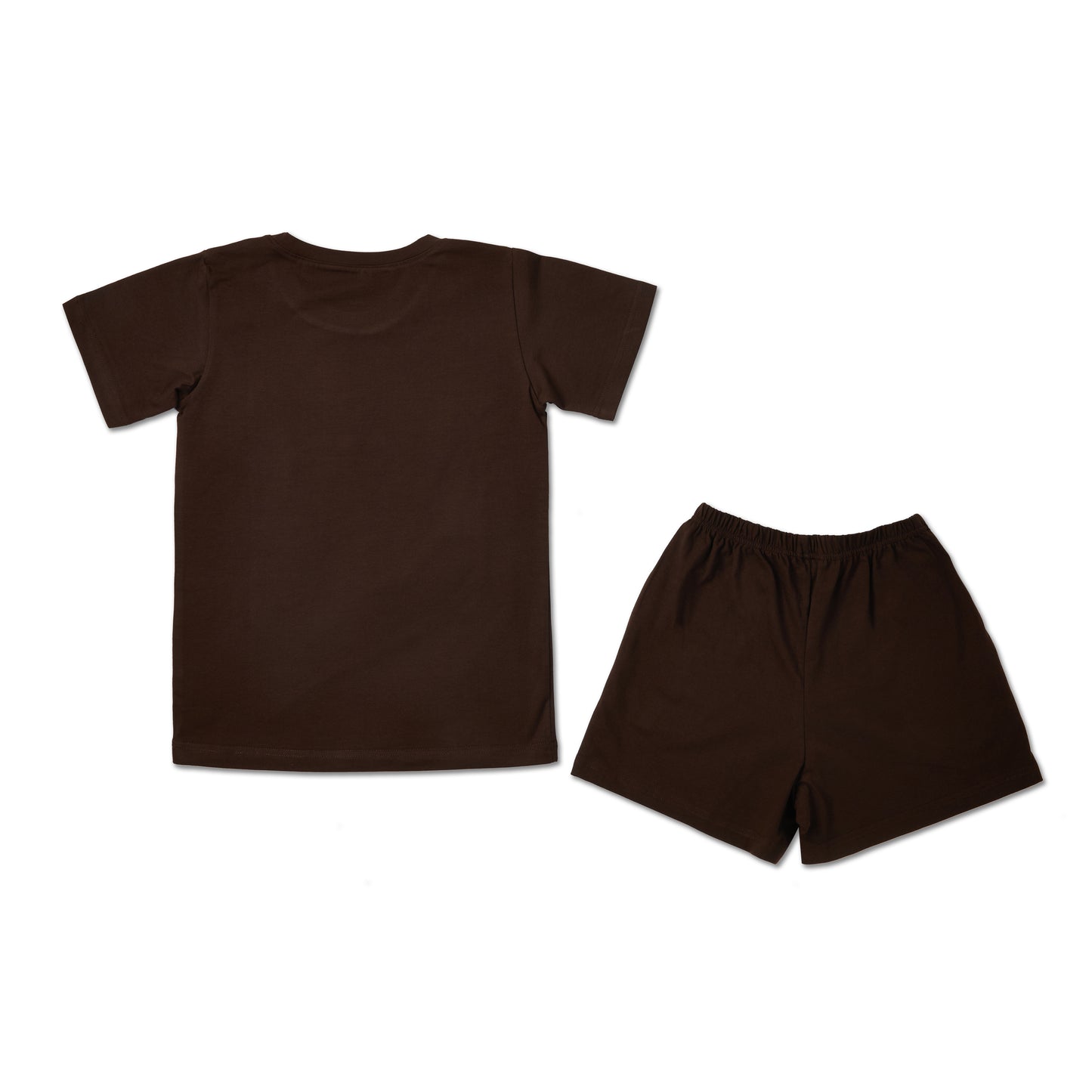 Family Brown Girls T-shirt and Shorts set