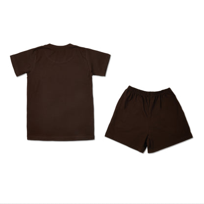 Yummy Brown Girls T-shirt and Shorts set