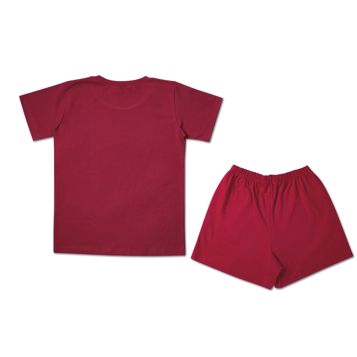 Yummy Maroon Girls T-shirt and Shorts set