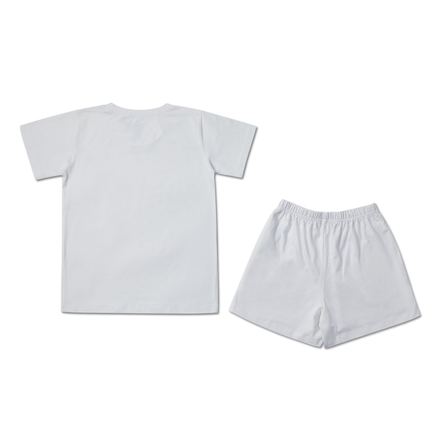 Sunset White Boys T-shirt and Shorts set