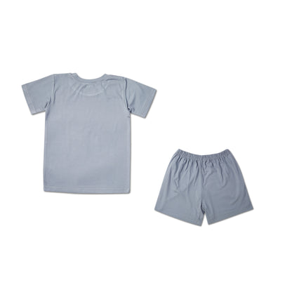 Smile Grey Girls T-shirt and Shorts set