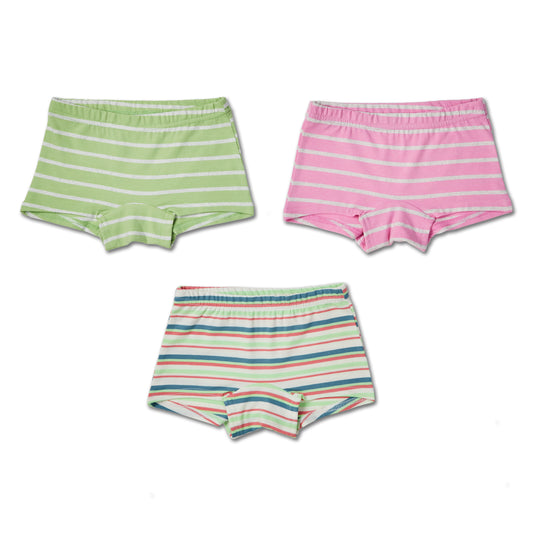 Confidence Stripes Girls Boyshorts (Pack of 3)