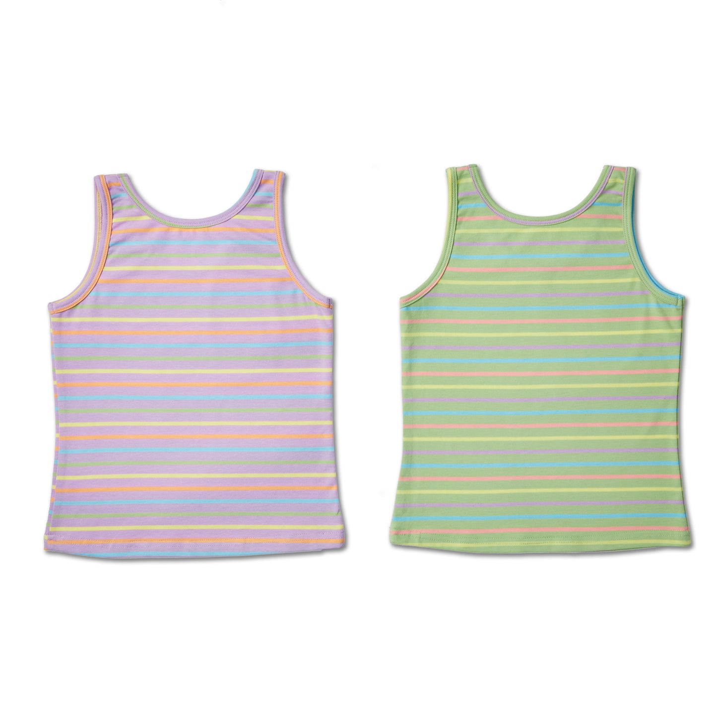 Roadtrip Stripes Girls Tank Top (Pack of 2)