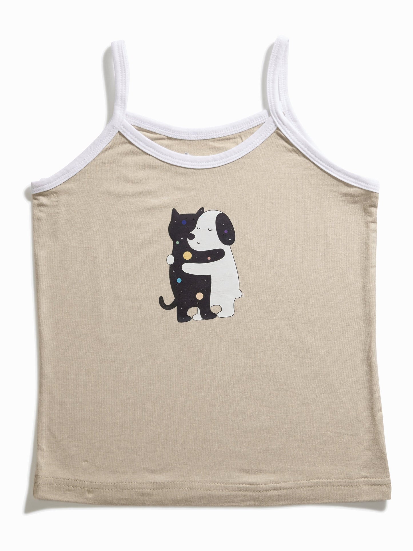 Cat Hugz Girls Camisole (Pack of 2)