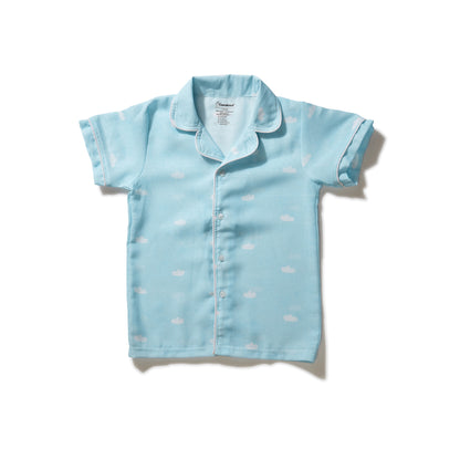 Skyblue Linen Boys Nightwear set