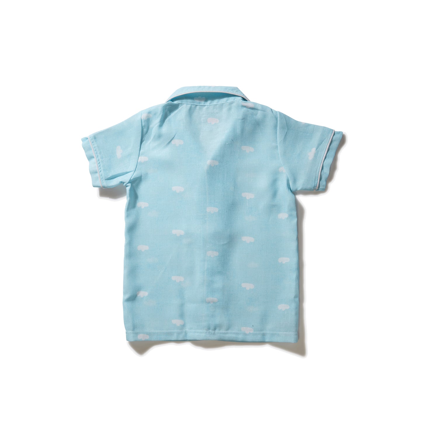 Skyblue Linen Boys Nightwear set