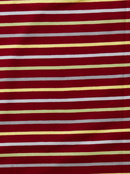Maroon Stripes Cotton Boys Nightwear set