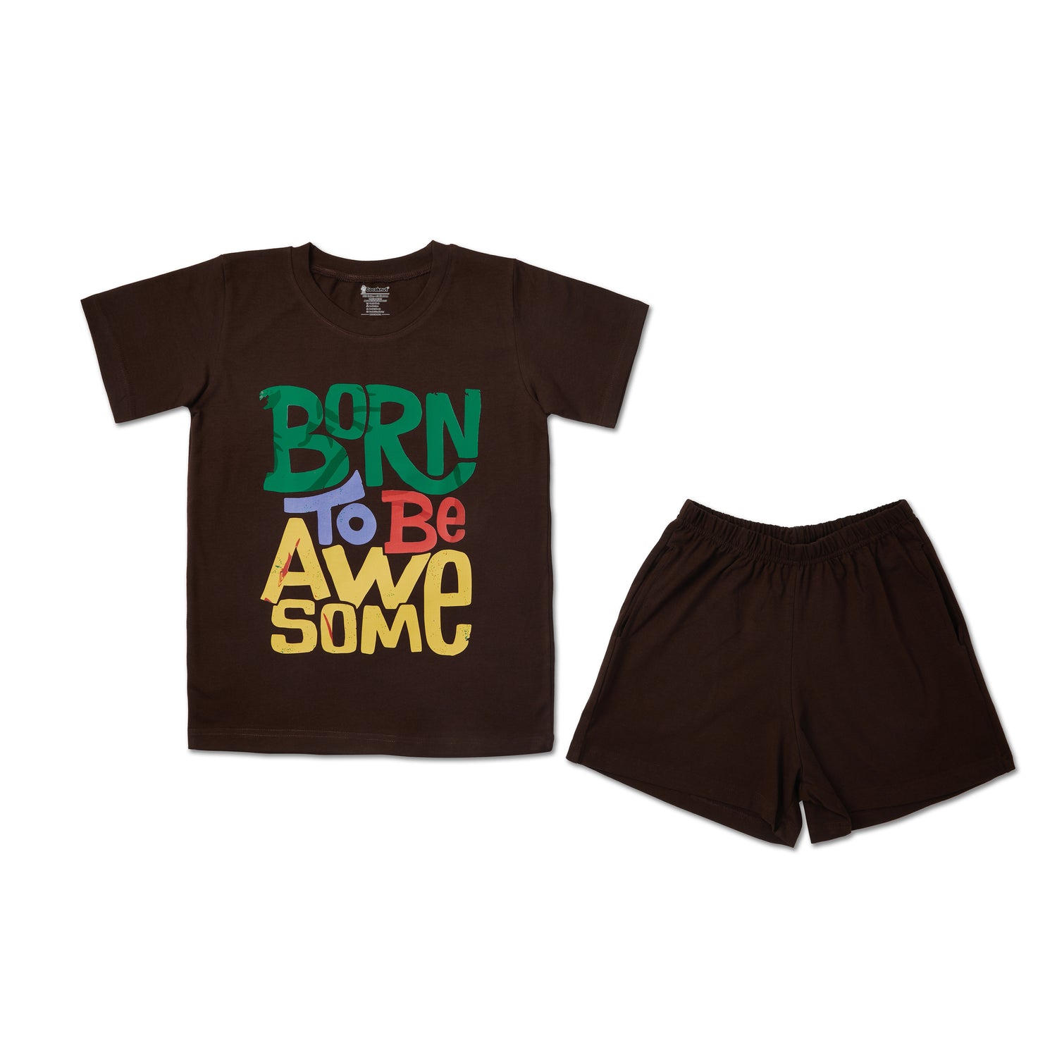 Awesome graphic brown Unisex set