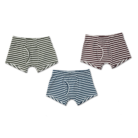 Cool striped premium boys trunks 3-pack