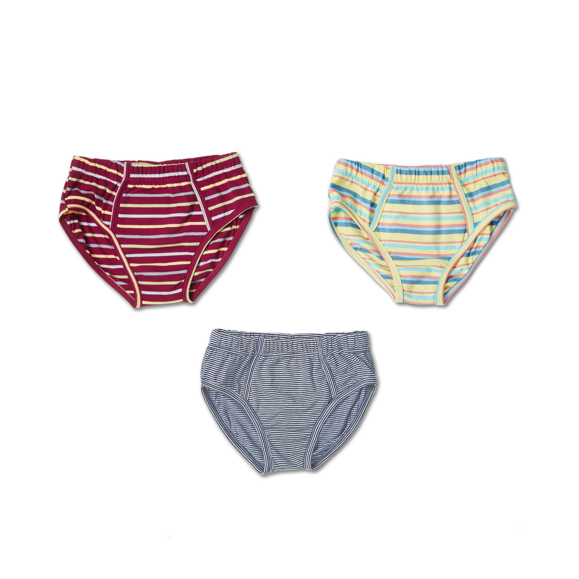 Cousin stripes pattern boys briefs 3-pack