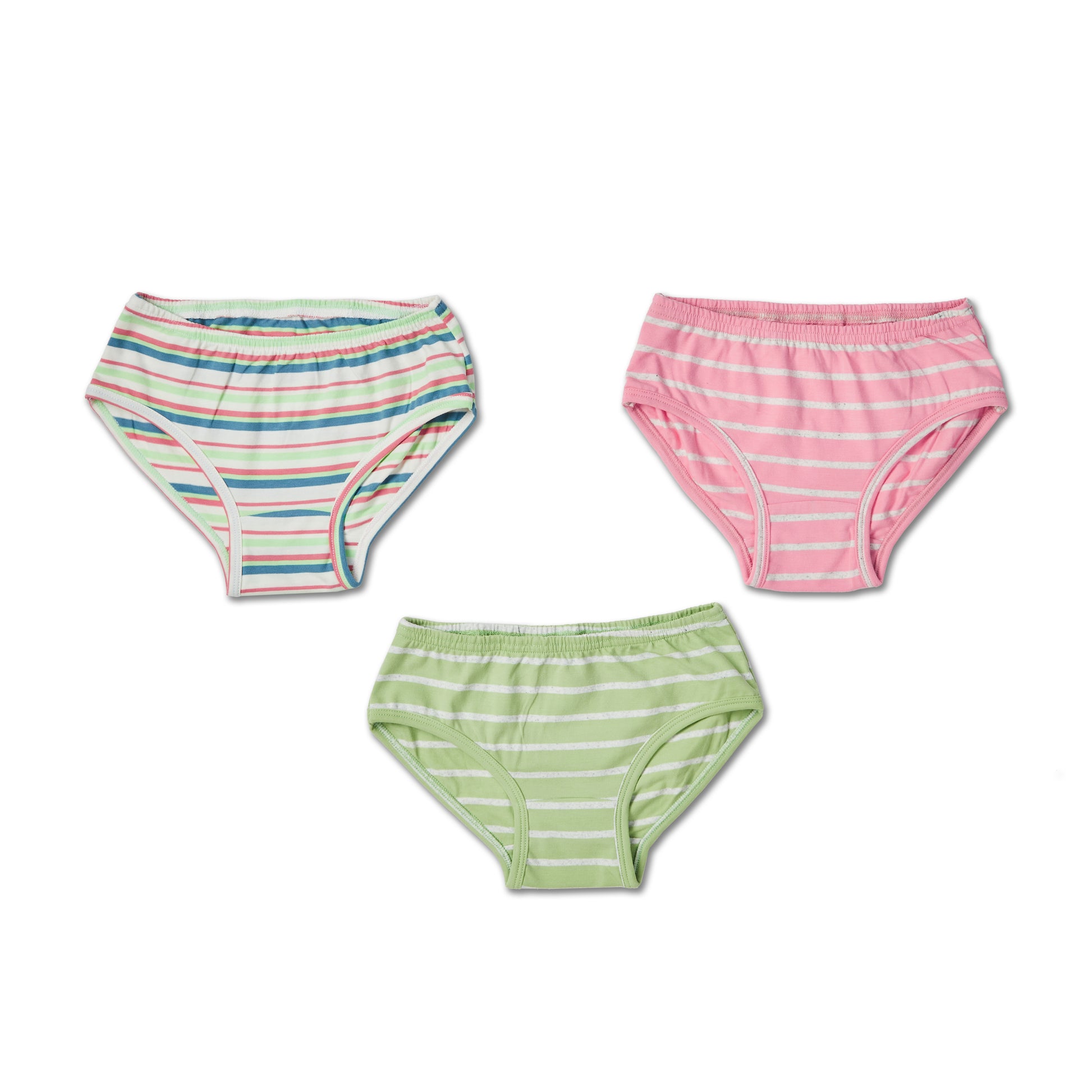 Cousin theme striped girls panties pack