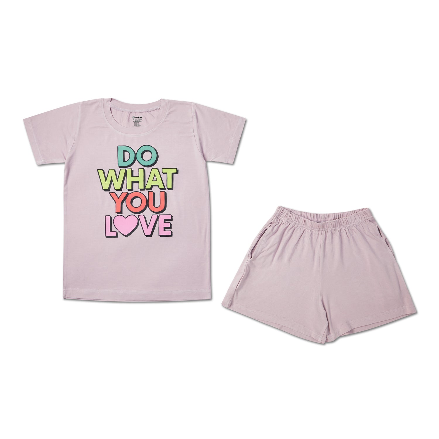 Do love pink Unisex tee and shorts set
