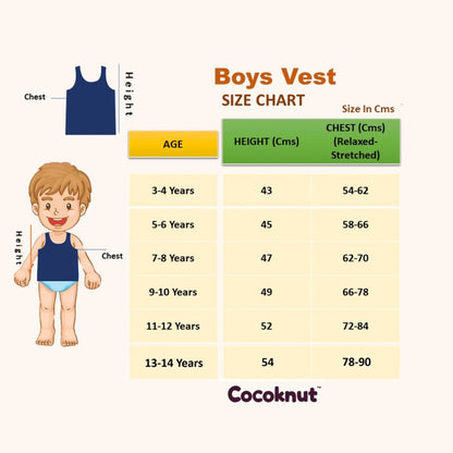 Cocoknut Style Boys Vest (Pack of 2)