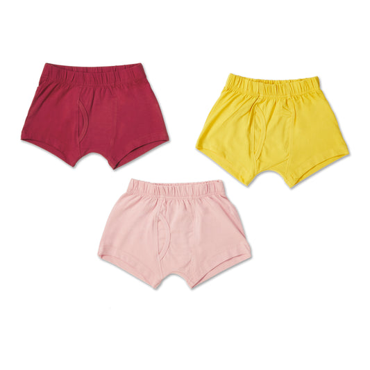 Glow in the dark plain boys trunks 3-pack