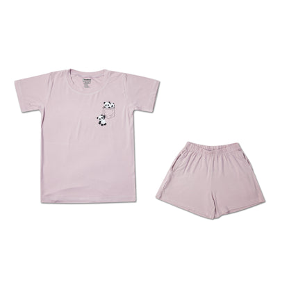 Hang print pink Unisex t-shirt and shorts