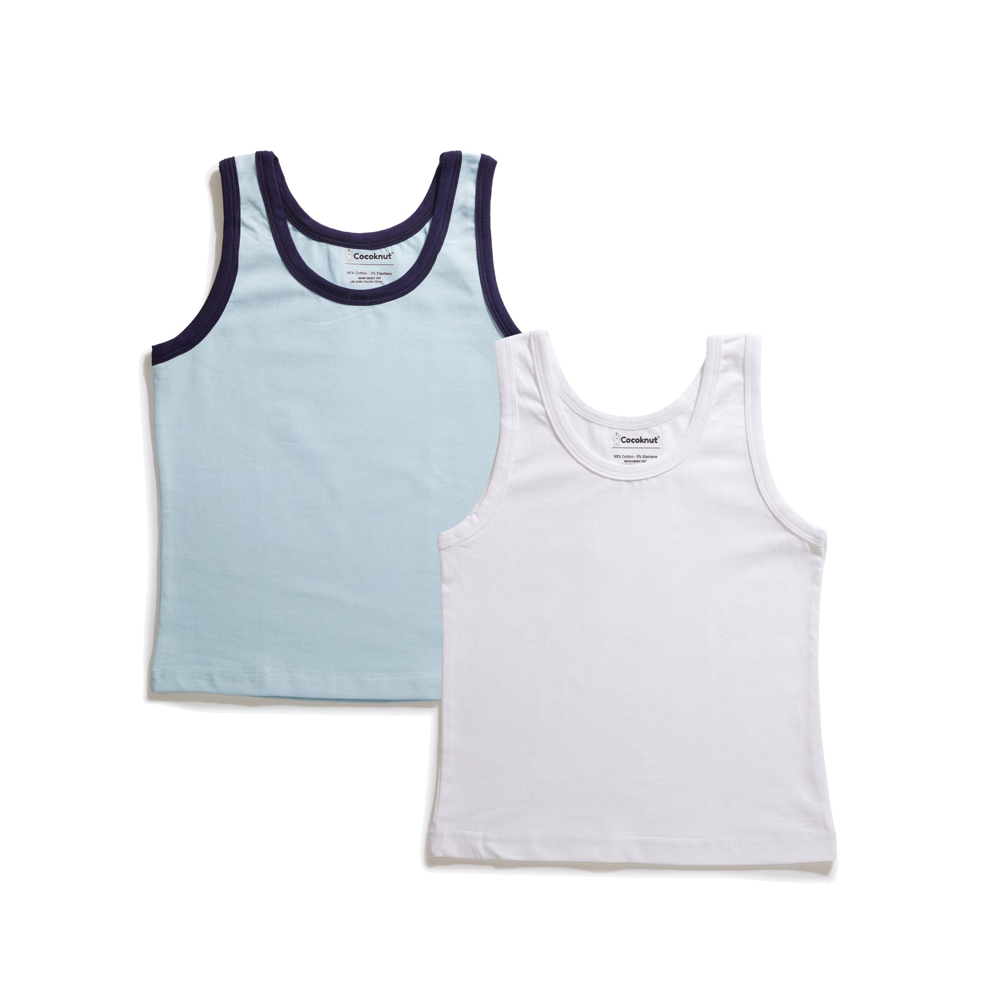 Pleasant Sky Girls Soft Cotton Tank Tops Duo