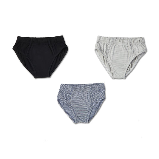 Colorful pot purie print boys briefs 3-pack
