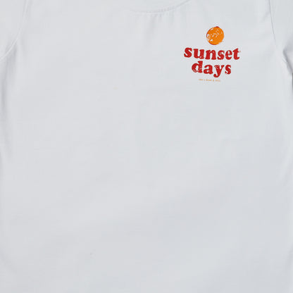 Sunset White Boys T-shirt and Shorts set