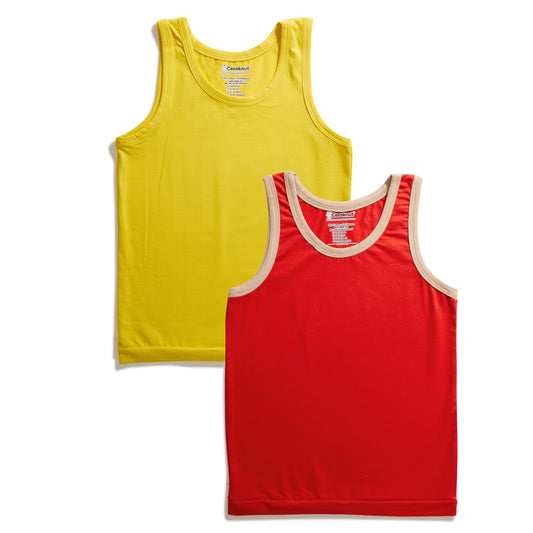 Starter boys vest pack of 2 in soft cotton lycra