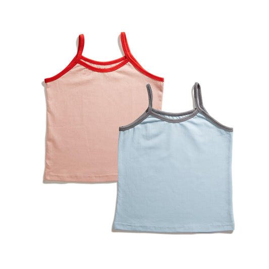 Soft Cotton Lycra Girls Starter Camisole Set
