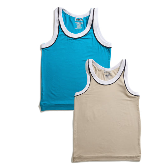 Ultrasoft boys vest pack of 2 in soft breathable cotton