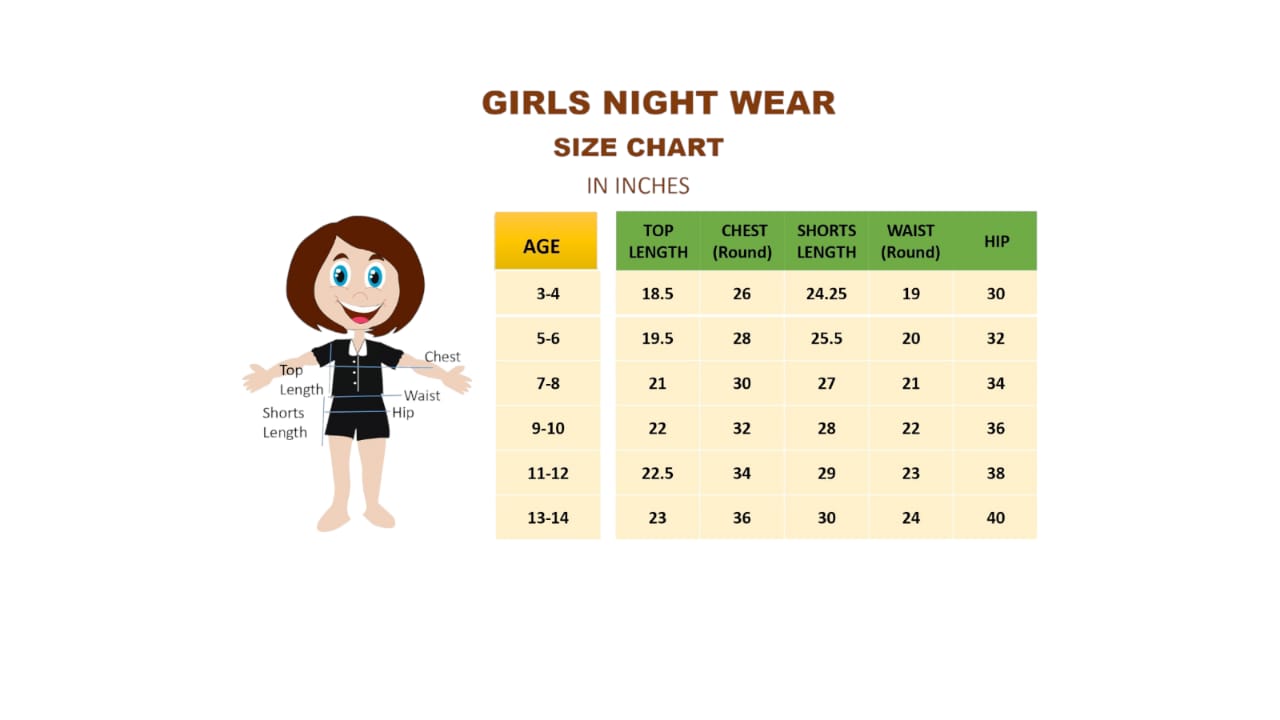 Leafy Grey Girls Nightwear set