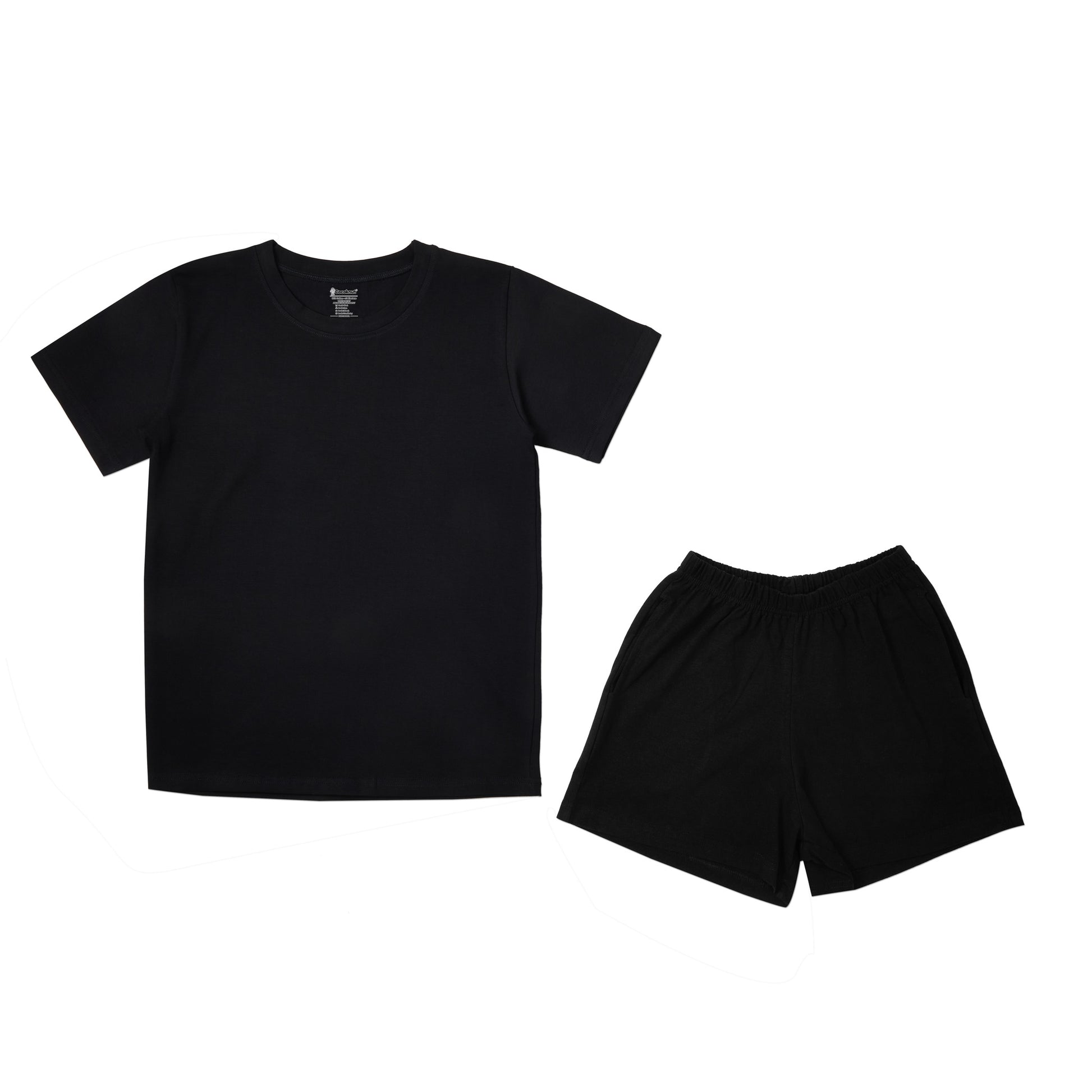 Yummy black Unisex tee and shorts