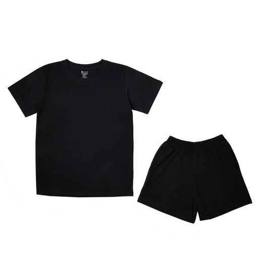 Yummy black Unisex tee and shorts