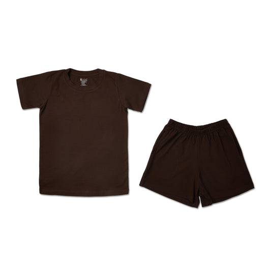 Yummy brown Unisex tee and shorts