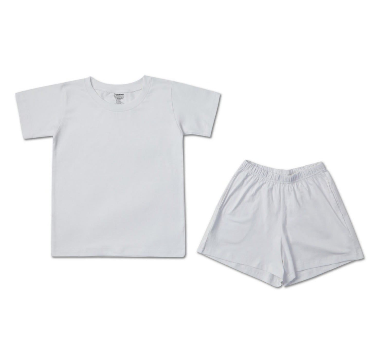 Tasty yummy print white boys set