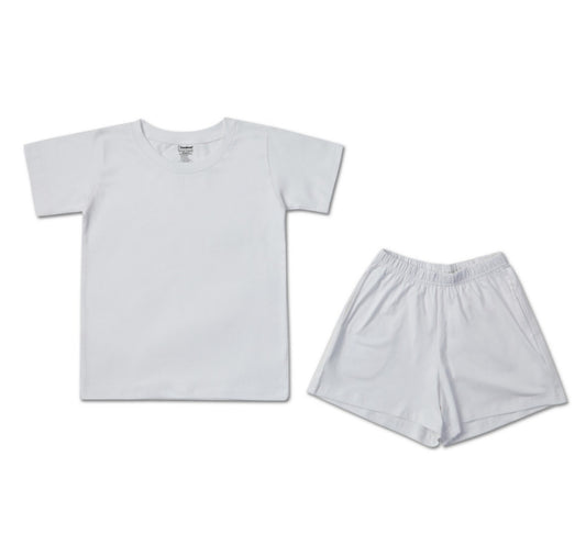 Tasty yummy print white boys set